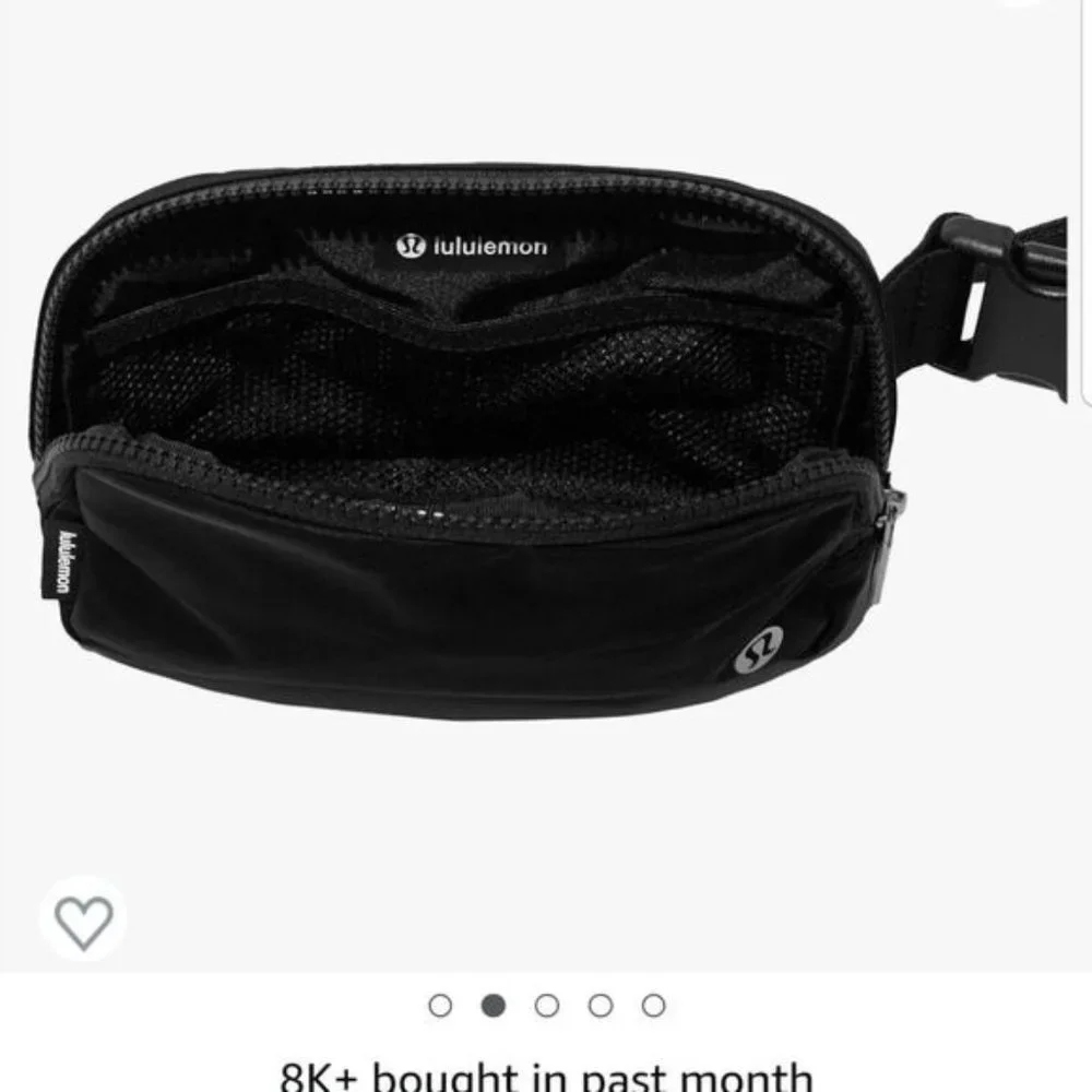 Lululemon Everywhere Belt Bag 1L Original Strap Black Nwt - Picture 14 of 14